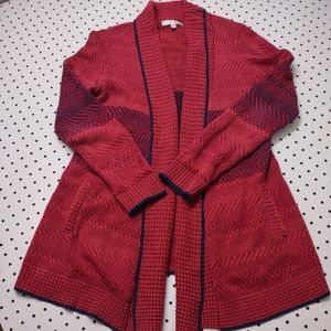 CAbi Long Open Front Cardigan, Size Medium